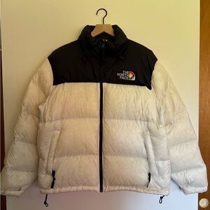 The North Face Black and White Down Jacket - PRIDE collection